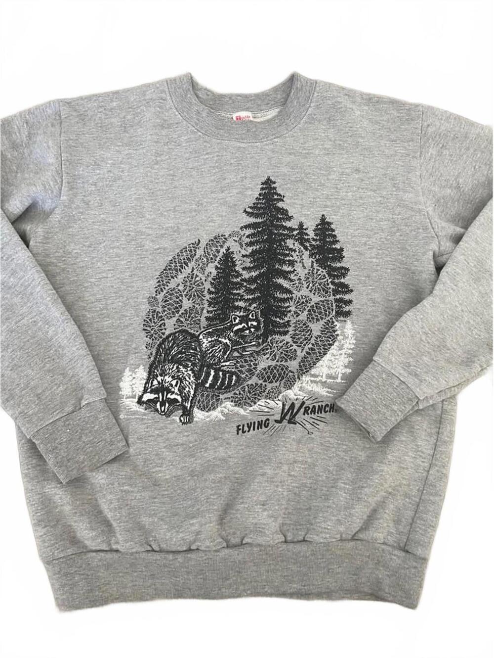 Vintage Flying W Ranch Graphic Crewneck Sweatshirt - Small Vintage